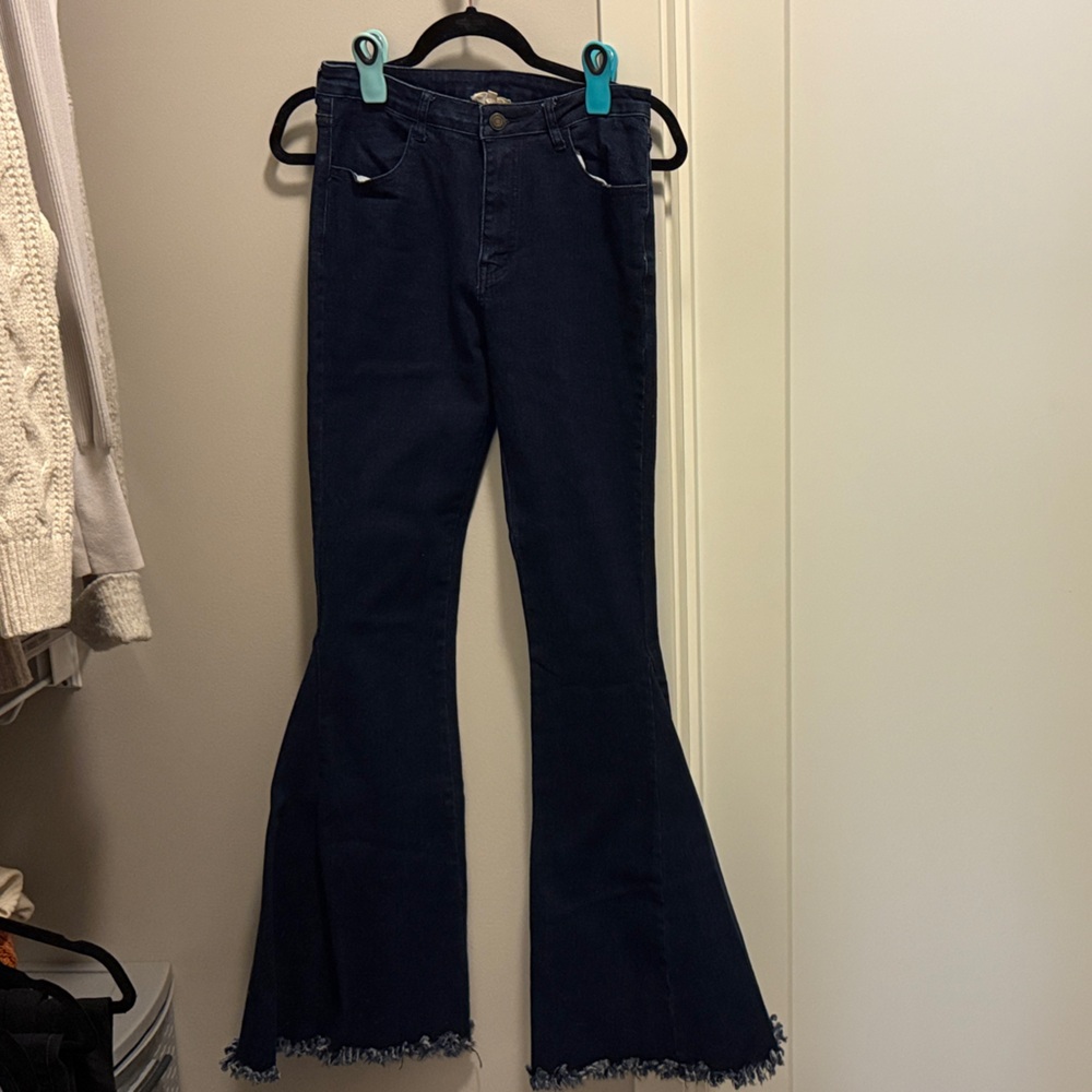 Altar'd State Navy Flare Jeans